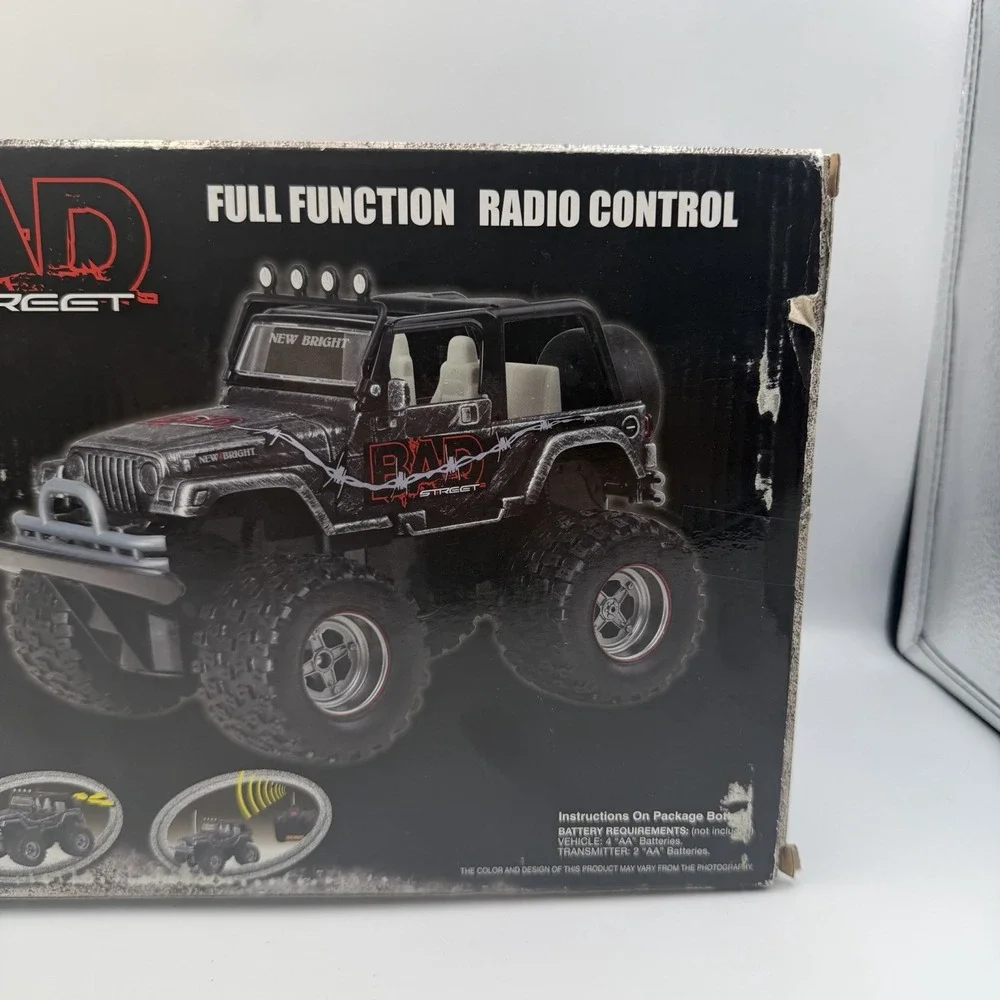 Vintage 2011 New Bright Bad Street Jeep Wrangler R/C New Open Box